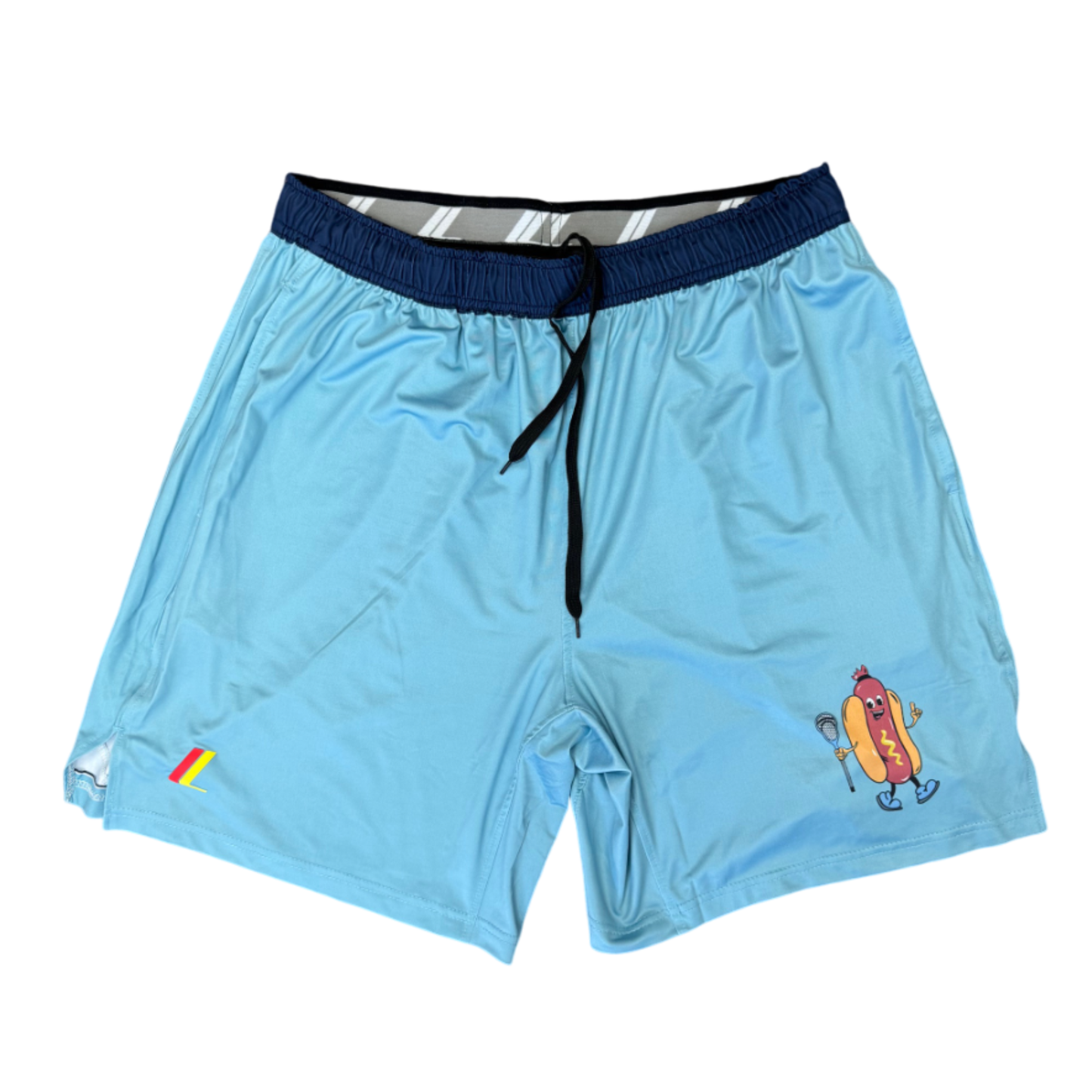 Launch Flight Shorts-Hot Dog Man