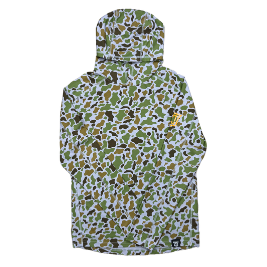 Hooded Tech Tee LS-Duck Camo