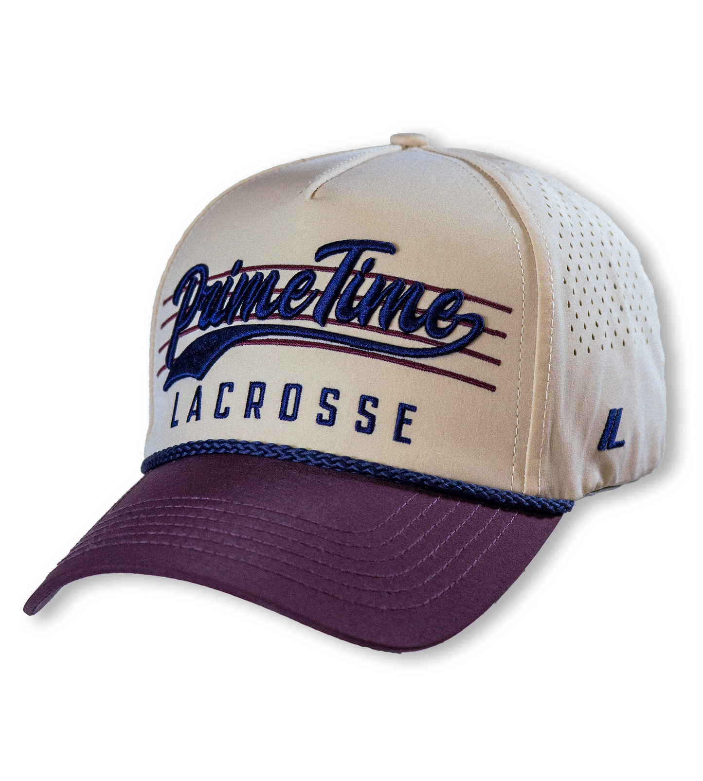 Launch Streamline 5 Panel PT Script Tan/Maroon